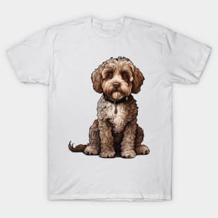 Lagotto Romagnolo Dog Illustration T-Shirt